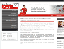 Tablet Screenshot of neue-presse-post.de